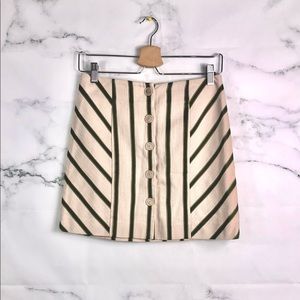 4 for $25 INTERMIX Cotton Stripe A-line Skirt